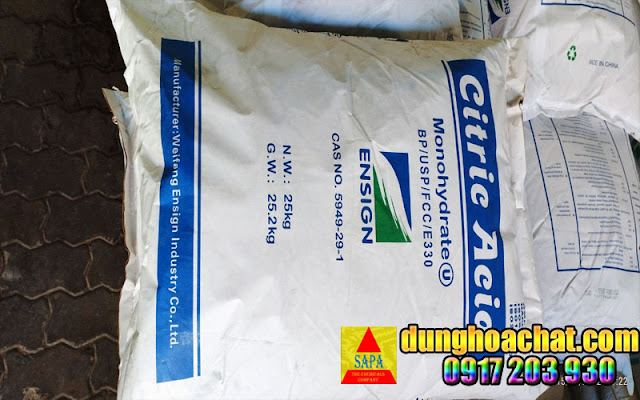 Hoá chất Citric Axit C6H8O7