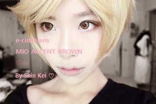 Mio Accent Brown Contacts at e-circlelens.com