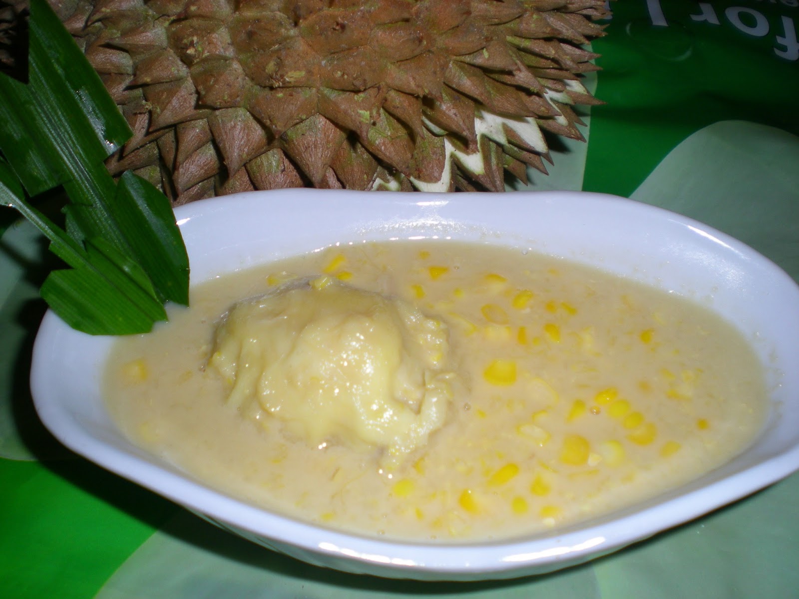 CAHAYA HIDUPKU: Bubur Jagung Durian  yummy