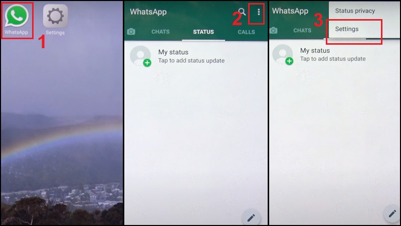 biểu tượng WhatsApp để mở