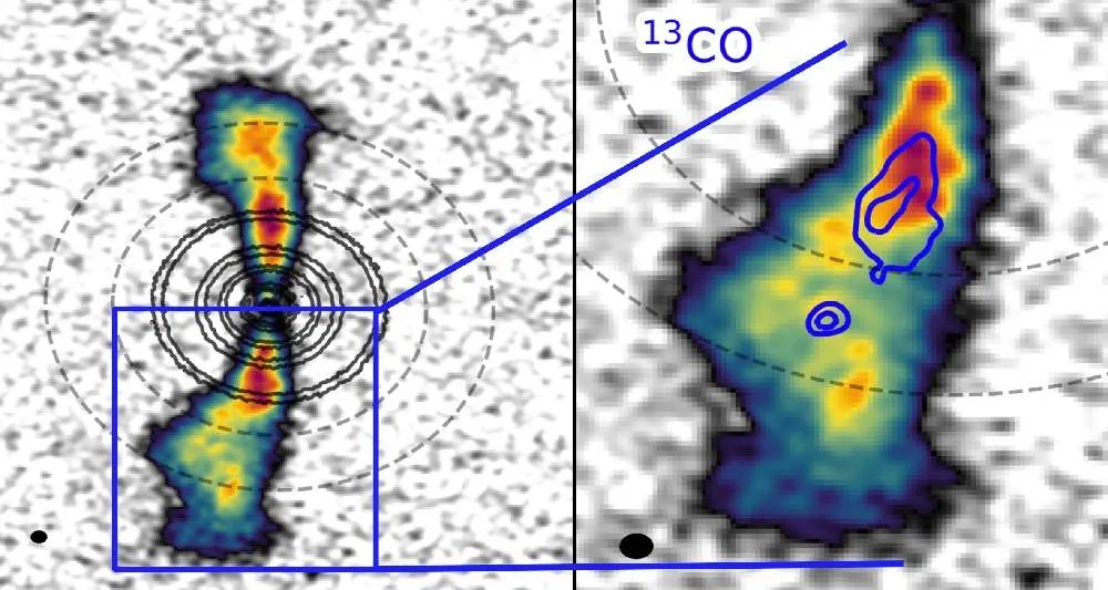 Gas circumplanetario alrededor de la estrella as 209