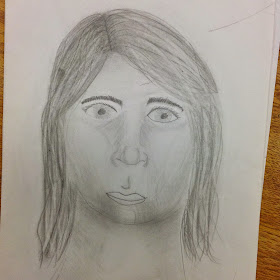 8th Grade Portrait Step by Step Drawing Art Lesson