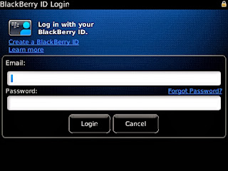 Cara Membuat Akun BlackBerry ID