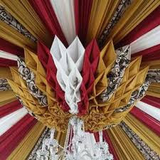 Plafon dekorasi  Sarung kursi sarung Meja  dekorasi  tenda  