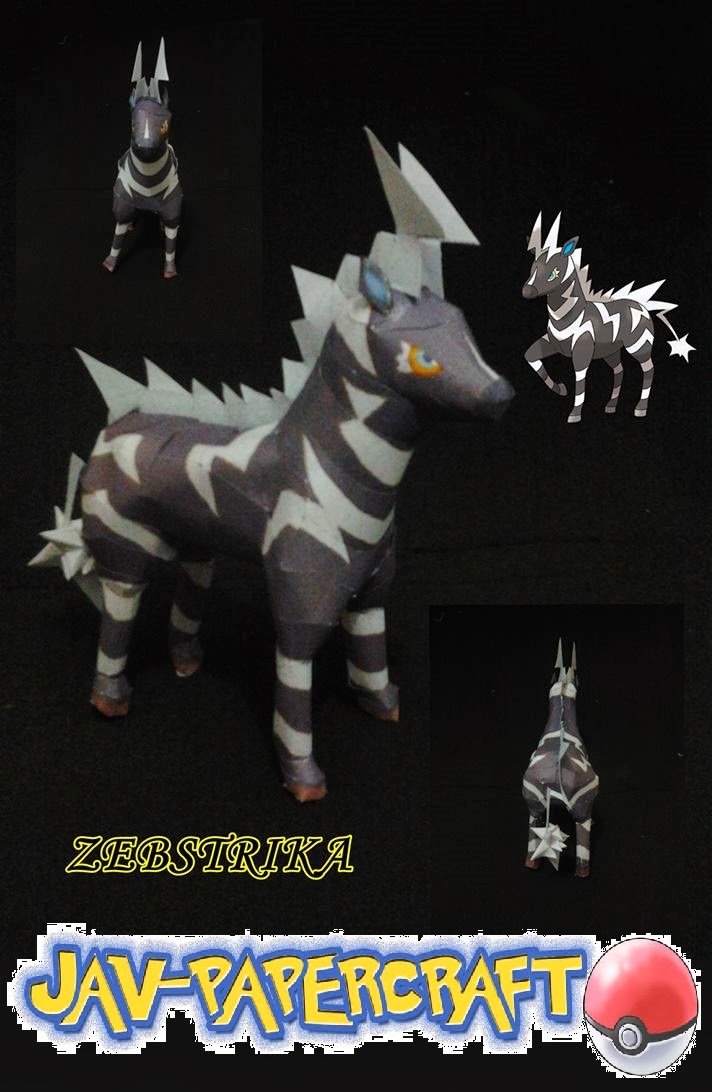 Pokemon Zebstrika Papercraft