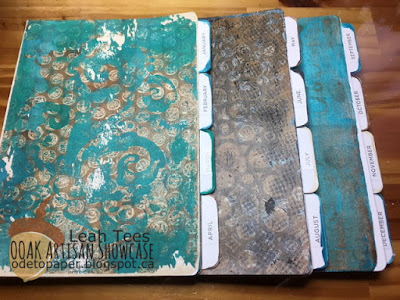 Leah Tees Mixed Media Planner Dividers OOAK Artisans