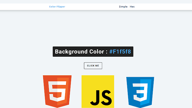 Color Flipper Javascript | Color Flipper Using Html Css Javascript