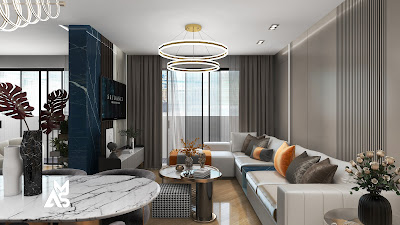 تصميم ريسبشن مودرن فى محافظة الاسكندرية