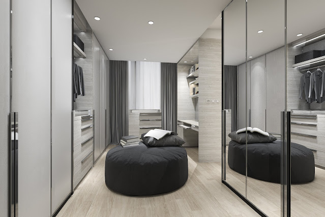 6. White Wardrobes with Mirrors