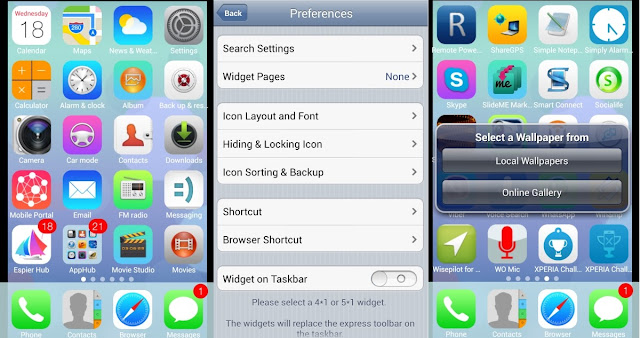 حول شكل هاتفك أندرويد إلى آيفون ios7