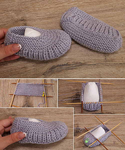 Children's Slippers - Free Knitting Pattern + Video