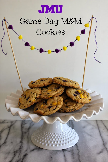 JMU Dukes Game Day M&M Cookies