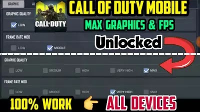 (All Devices) How to Unlock Max Graphics & FPS | GFX Tool | Call of Duty Mobile