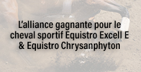  L’alliance gagnante pour le cheval sportif Equistro Excell E & Equistro Chrysanphyton