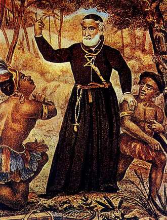 Padre António Vieira evangeliza os índios em terras de Vera Cruz