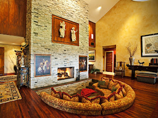 room with fireplace wallpaper (21)