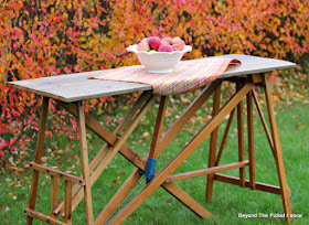 Make a Table with Vintage Wood Ironing Boards