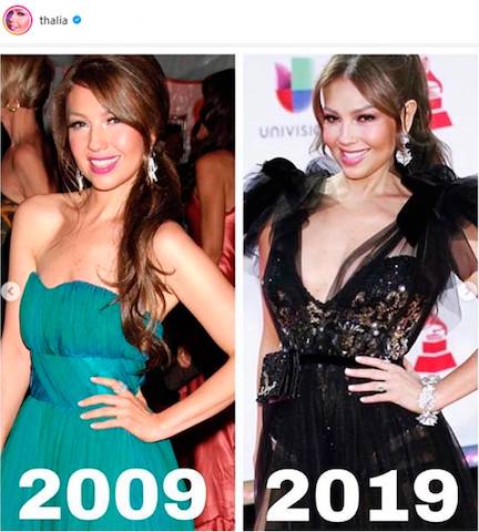 #10yearschallange Thalia