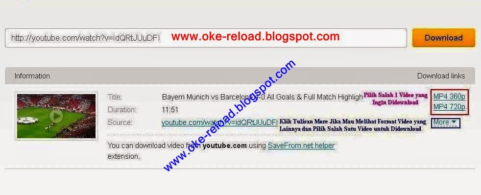 Download Video di Youtube tanpa Software IDM dan Keepvid