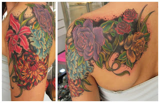 Chantal's Flowers Tattoo