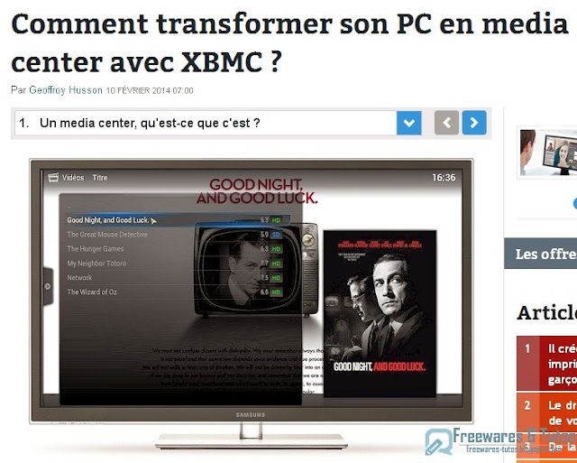 Le site du jour : Comment transformer son PC en media center avec XBMC ?