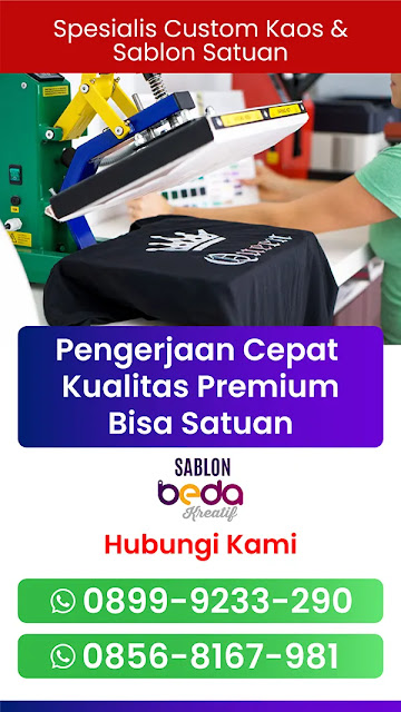 tempat jasa sablon kaos satuan terdekat