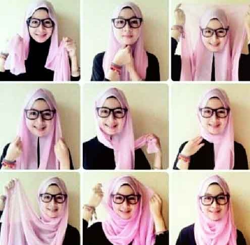 Tutorial Hijab Segi Empat Simple Dan Modis