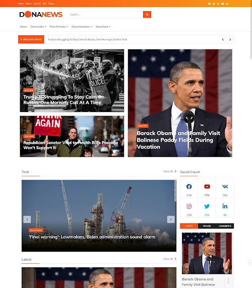 DonaNews Blogger Template