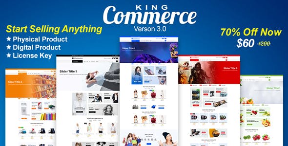KingCommerce – All in One Single/Multi Vendor eCommerce Business Management System