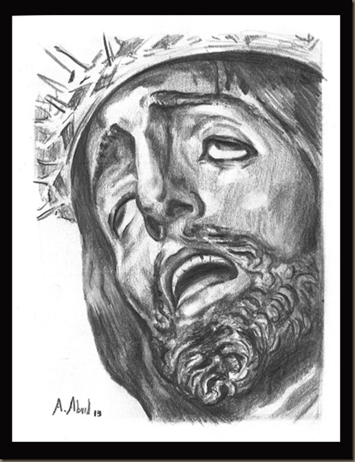 dibujo tapas pregon juventud almuñecar alvaro abril cristo de san agustin granada 2013