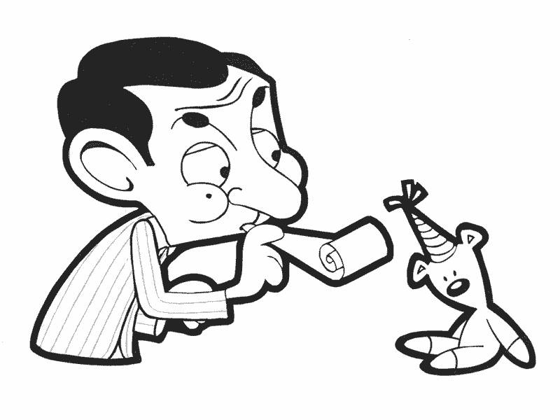 Mr Bean Cartoon Colouring Pages Mr Bean Cartoon Colour