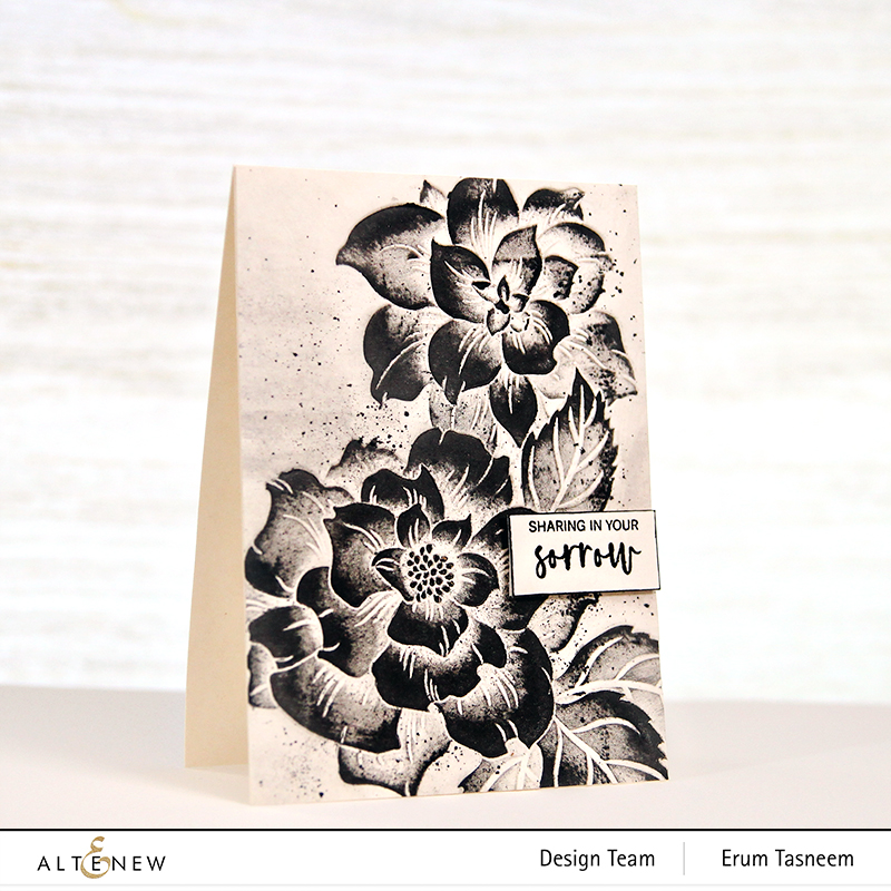 Altenew Sunshine Blossoms 3D Embossing Folder | Erum Tasneem | @pr0digy0
