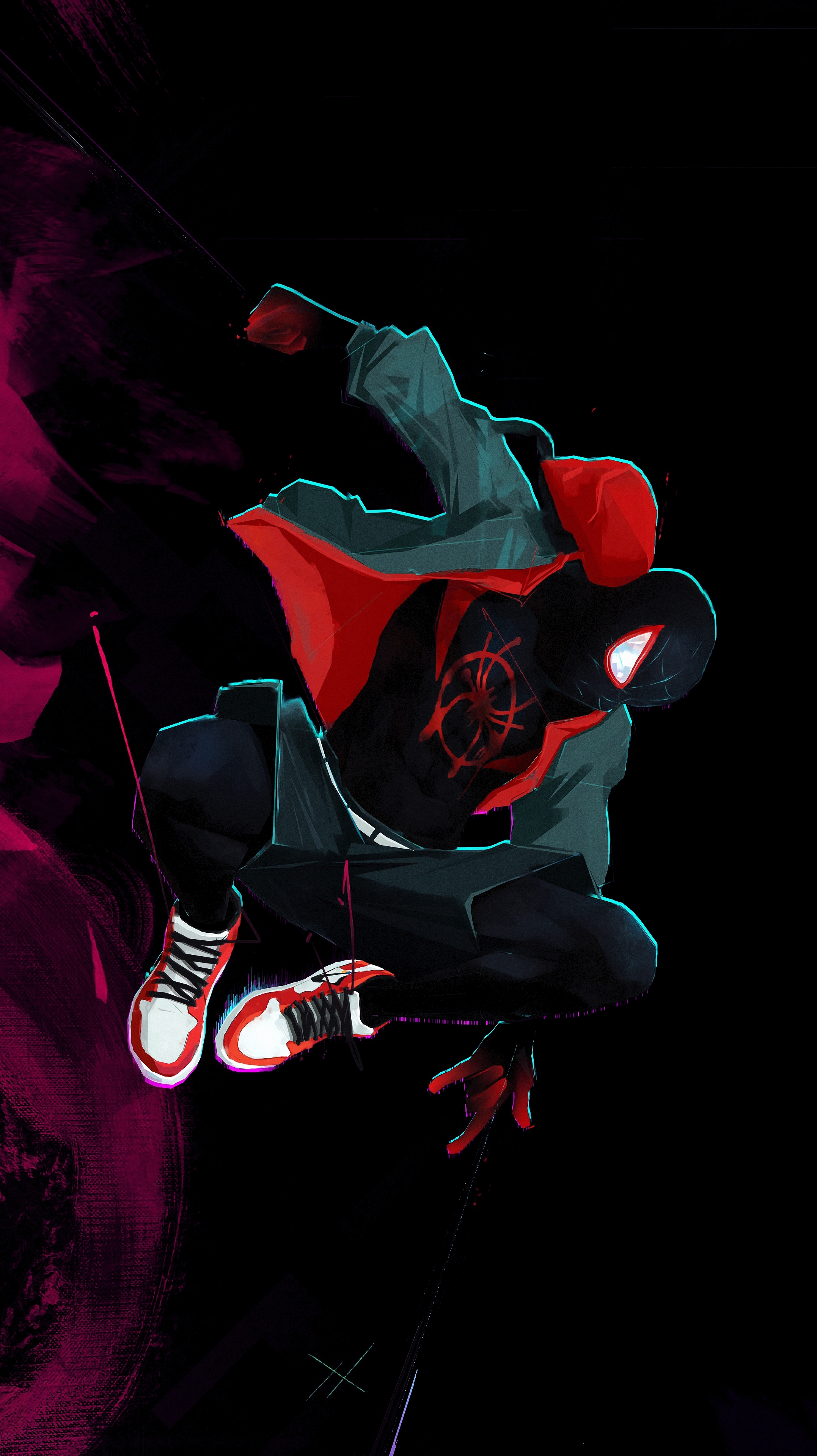 Spiderman digital art mobile wallpaper