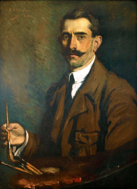 Nazario Montero Madrazo,  Autorretrato, Pintor español