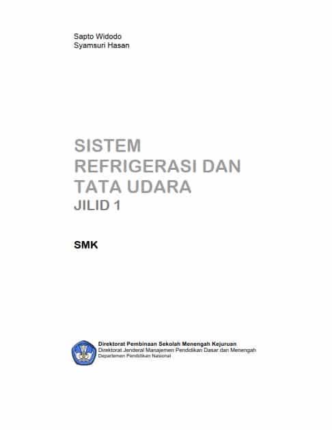 Sampul Buku Sistem Refrigerasi dan Tata Udara