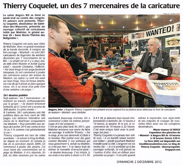 Le Courrier de l'Ouest (02.12.2012)