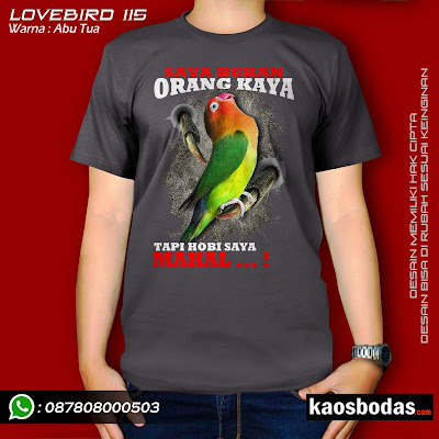 Kaos Lovebird kode 115