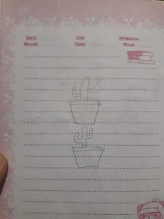 menggambar pola di kertas