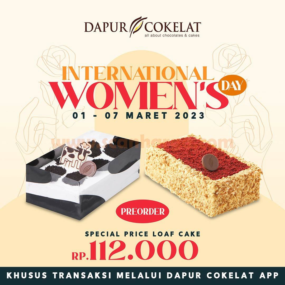 DAPUR COKELAT Promo International Womens Day – Buy Loaf Cake only 112K