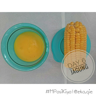 Mpasi menu tunggal pure jagung