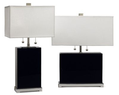 Willimas Sonoma on Williams Sonoma Home  Black Crystal  Cube  Table Lamps