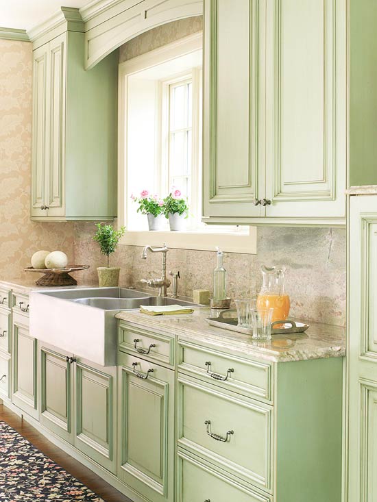 26+ New Concept Kitchen Ideas Green Cabinets