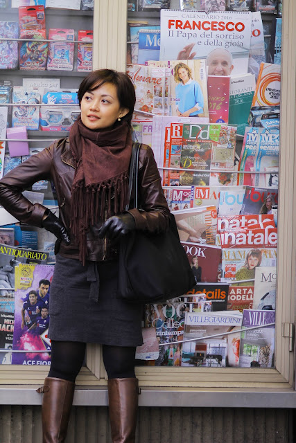 baby lambskin leather jacket, bordeux, florence, italy