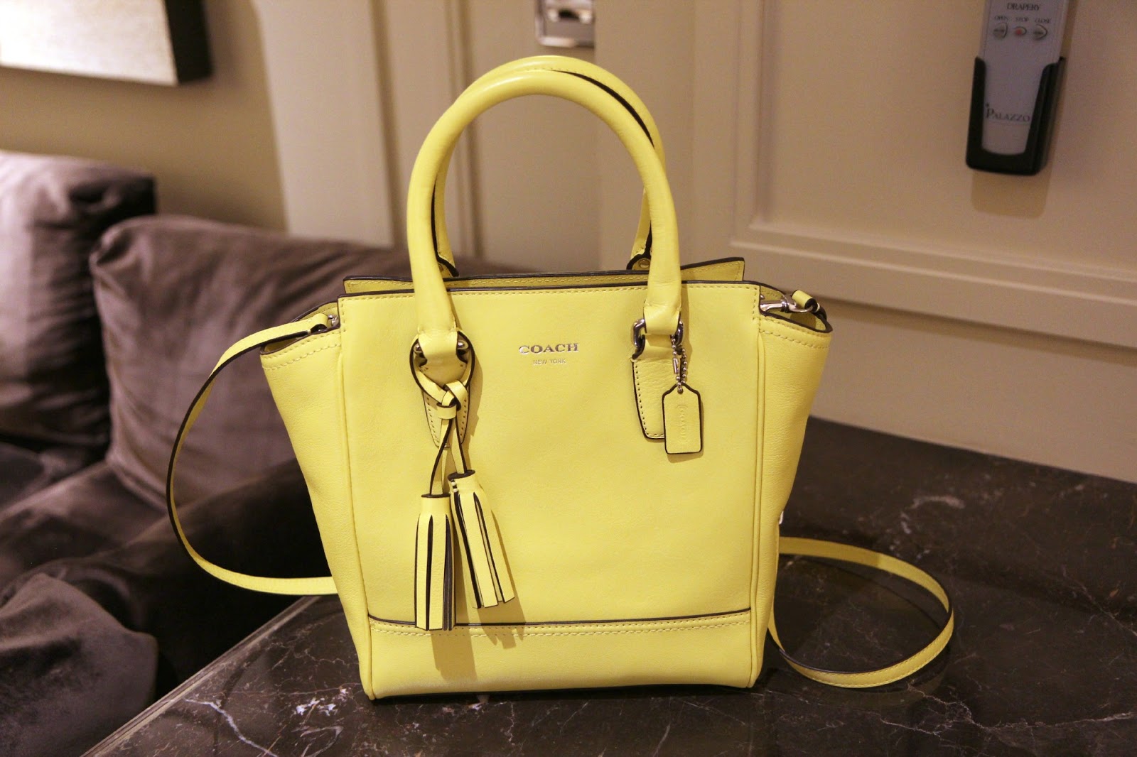 Lemony Lime. New Coach Mini Tanner Bag - Spring 2013