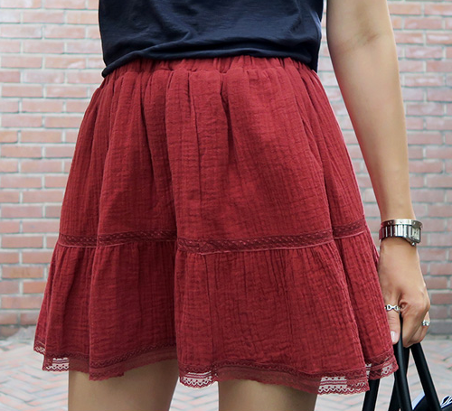  Lace Tiered Skirt