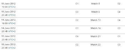 Jadwal UERO Grup C