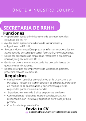 SECRETARIA DE RECURSOS HUMANOS - TEGUCIGALPA