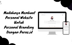 Mudahnya Membuat Personal Website  Untuk Personal Branding Dengan Paras.id