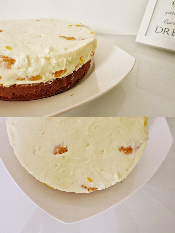 Käse-Sahnetorte mit Eierlikörböden