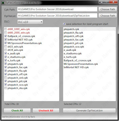 [PC] DpFileList Generator v1.6 + DLC V2.0 by Baris